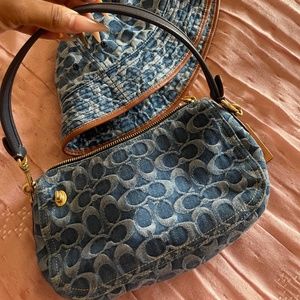 Coach purse and hat